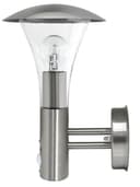 Brushed Stainless Steel Wall Light With Movement Sensor IP44 ZLC012 