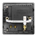 1 Gang USB Switch Socket 13A Twin Port Brushed Chrome Single Plug Wall Outlet N501DME