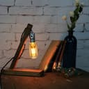 Retro Vintage LED 4W Edison Style Filament Tube Bulb Smoked Gold Glass T45 E27