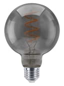 2w Vintage LED G95 Bulb E27 Spiral Filament Smoke Grey