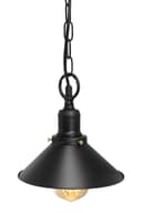 Vintage Retro Industrial Metal Black Scone Shade Pendant Light M0238