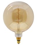 4w Industrial Vintage LED Globe E27 Amber Smoked Glass G250