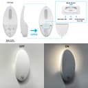 Magnetic LED Night Light Automatic Photocell Motion Sensor Natural White 4000K On Off Overide