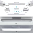 LED Magnetic USB Rechargeable Under Cabinet Night Lights With Touch Sensor Cool White RNL03