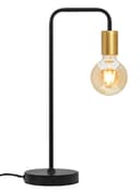 Retro Black Pipe Table Lamp Golden Holder H3009