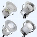IP68 Outdoor LED Decking Lights 30mm Round Cool White 6500k 10 Kit DEC10CW