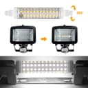 2 x R7S 118mm LED Bulb J118 Halogen Linear Replacement 12w 6000k for Flood Lights