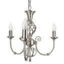 Vintage Ceiling Pendant Light Brushed Chrome Antique Hanging Chandelier Candle Lantern H3039