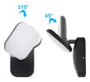 Modern 12W LED Black Outdoor Wall Light  Adjustable Warm White ZLC353BWW