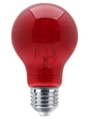 6W LED RED Light Bulb E27 Screw Cap Glass A60