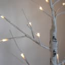 LED Indoor Christmas Tree White 60cm 3000k Light Dual Mains and Battery Operated TREE03