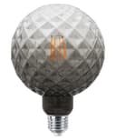 LED Glass Globe Light Bulb E27 Edison Screw Filament Classic Grey Smoked G125 Pinecone