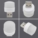 Mini USB Light 1w LED Night Light Cool White Bright Glow Lamp 5 Pack USBNLCW