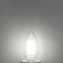 4W LED Candle Light Bulb Cool White 5000K Clear Glass E14 10 Pack