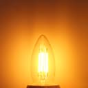 4w LED Candle E14 Filament Light Bulb Small Edison Screw Clear Glass 1800 Kelvin 2 Pack