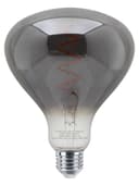 LED Vintage Classic Filament Light Bulb Smoked Grey Glass Tear Drop 4w E27 Coil R125