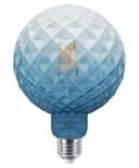 LED Glass Globe Light Bulb E27 Edison Screw Filament Classic Blue Smoked G125 Pinecone