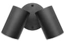 Modern 11W LED Outdoor Twin Garden Wall Light Black Warm White ZLC346B