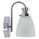 Modern Bathroom Wall Light Chrome IP44 Frosted Glass H3082 with G9 LED 5w Warm White