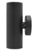 Modern 11W LED Double Outdoor Wall Light Black Warm White ZLC347B
