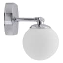 Modern Indoor 3 Frosted Glass Globe Scone Chrome Wall Light H3080 With LED G9 Warm White