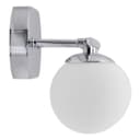 Modern Indoor 4 Frosted Glass Globe Scone Chrome Wall Light H3081 With LED G9 Warm White