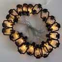 Outdoor or Indoor Mini Lantern 20 LED String Lights IP44 Mains Powered 2500K LANSL01