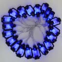 Outdoor Or Indoor Mini Lantern 20 LED String Lights IP44 Mains Powered Blue LANSL03
