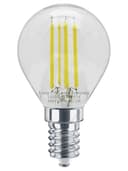 4w LED Filament Golf Ball Light Bulb E14 Cool White Clear Glass Pack Of 2