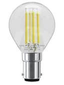4w LED Filament Golf Ball Light Bulb B15 Cool White Clear Glass Pack Of 2