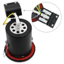 Black GU10 Fixed Fire Rated Downlight Can FRB03
