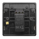 LED Dimmer Switch Brushed Chrome Screwless Finish 1 Gang Single Pole 100w N352DME