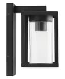 Outdoor Dusk Till Dawn Wall Light Black Glass Diffuser Lantern ZLC370DTD with LED 4w Warm