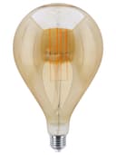 6W Pear Shape Antique Vintage LED E27 Smoked Glass Dimmable PS160DIM