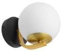Indoor Brass Opal Globe Frosted Glass Wall Light H3138