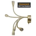 LED Indoor Bedside Reading Wall Light 2W 3000K Antique Brass H3142