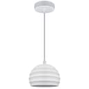Ceramic Ceiling Pendant Light White Paintable Gypsum Twist Pattern