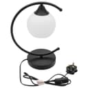 Arch Black Table Lamp Opaque Glass Globe Shade Opal Sphere T502