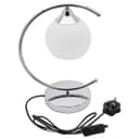 Arch Chrome Table Lamp Opaque Glass Globe Shade Opal Sphere T503