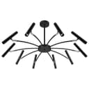 10 Lamp Ceiling Black Cluster Sputnik Pendant Light Adjustable Beam Angle K405 With G9