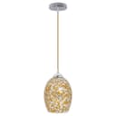 Vintage Ceiling Crackle Yellow Mosaic Glass Pendant Light K418