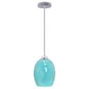  Vintage Ceiling Crackle Blue Mosaic Glass Pendant Light K420