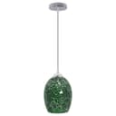 Vintage Ceiling Crackle Green Mosaic Glass Pendant Light K424