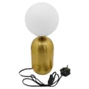 Antique Brass Table Lamp Frosted Glass Globe Shade Bedside Light T514