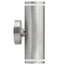 Outdoor Cylindrical Garden Wall Light Up Down IP65 Stainless Steel ZLC375 with LED GU10 5w Warm