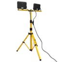 50w x 2 LED Twin Flood Light Tripod Stand Job Site Lighting 6500K IP65 TRI05