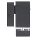Downward Outdoor Dusk Till Dawn Wall Light IP44 Anthracite Black Automatic Sensor ZLC373DTD