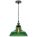 Industrial Smoked Green Glass Ceiling Pendant Light Bowl Lamp Shade K422