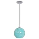Vintage Ceiling Crackle Blue Mosaic Globe Glass Pendant Light K419