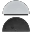 Outdoor Downward Wall Light Anthracite Grey Half Circular Frosted Diffuser IP54 ZLC382B